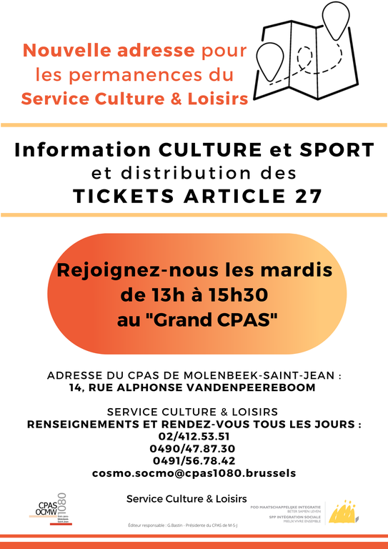 Affiche nouvelle adresse permanence C&L Affiche nouvelle adresse permanence C&L